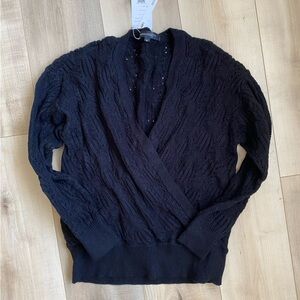 Elegant Black Women's Cardigan
